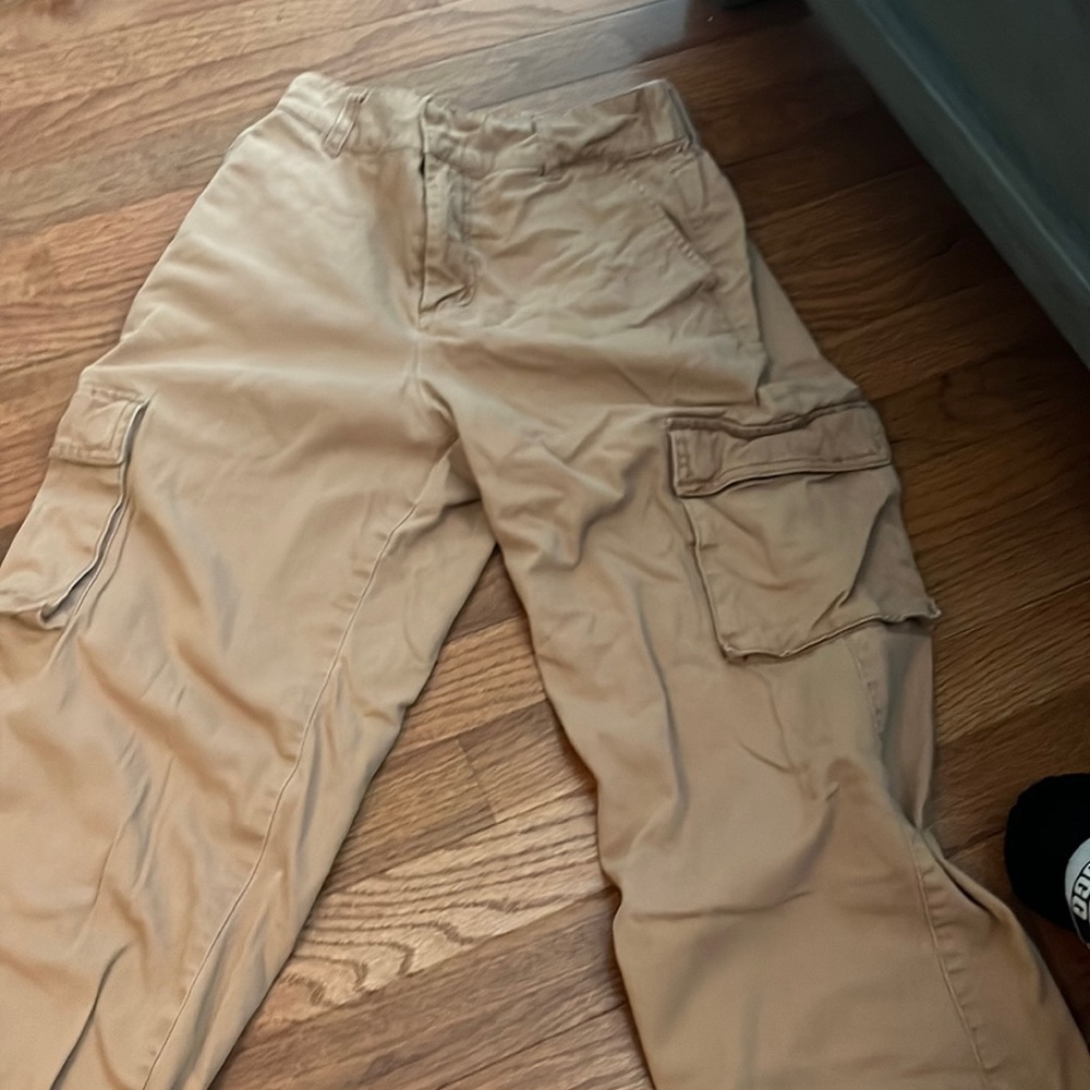 forever 21 burnt orange cargo pants size small